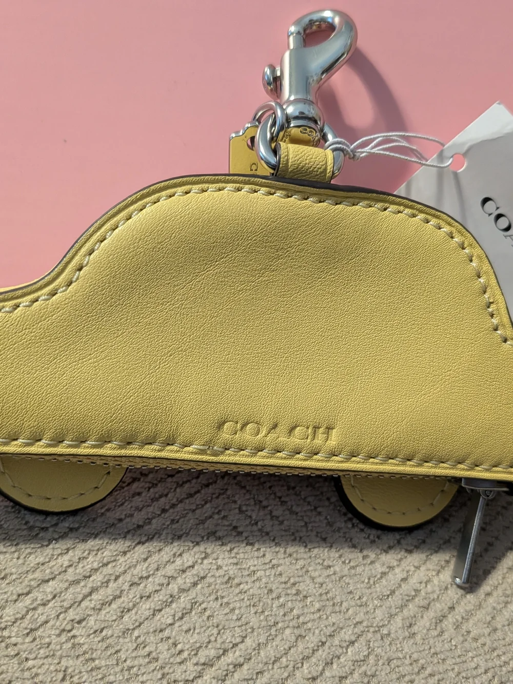 Coach Taxi Coin Pouch Bag Charm